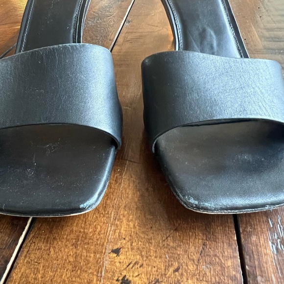 Cult Gaia Cora Black Sandals with Gold Heels, size 39 1/2 - Picture 12 of 12